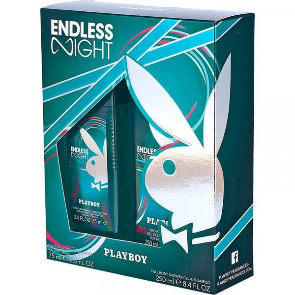 Playboy zestaw Endless Night dezodorant perfumowany 75ml + żel pod prysznic 250ml