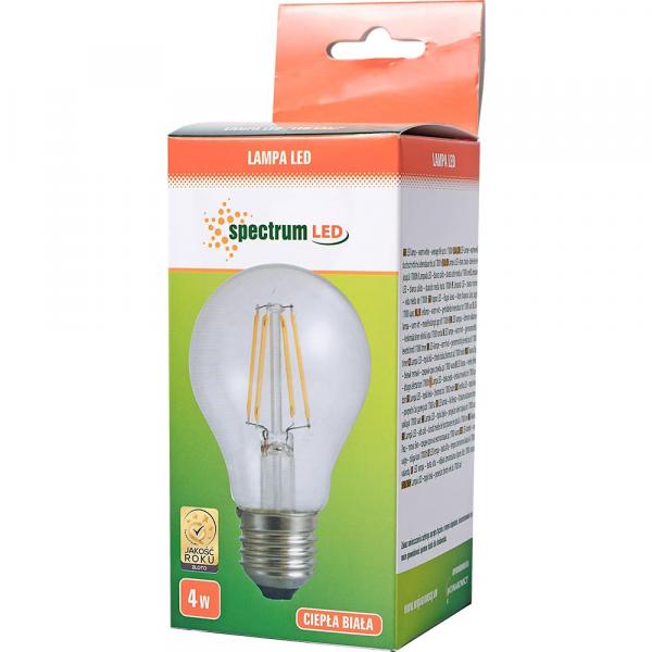 Spectrum żarówka żarnikowa LED E27 4W