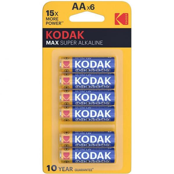 Kodak Max Alkaline bateria alkaliczna AA LR06 6szt
