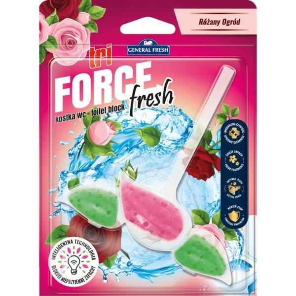 General Fresh Tri-Force Listek-kostka do WC Różany Ogród