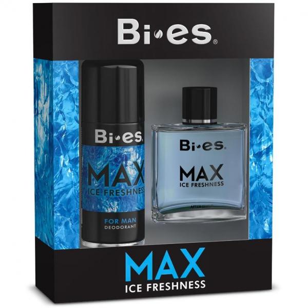 Bi-es zestaw Max Ice Freshness Antyperspirant 150ml + płyn po goleniu 100ml
