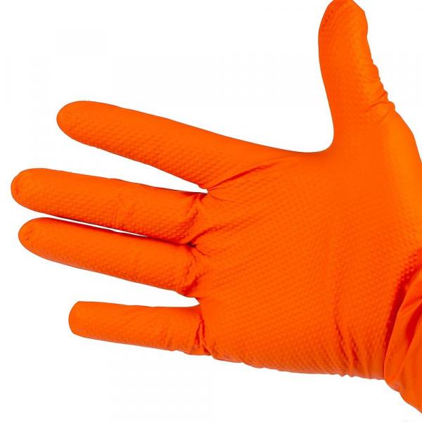 Mercator Medical Ideall Grip+ rękawice nitrylowe rozmiar M 50szt pomarańczowe