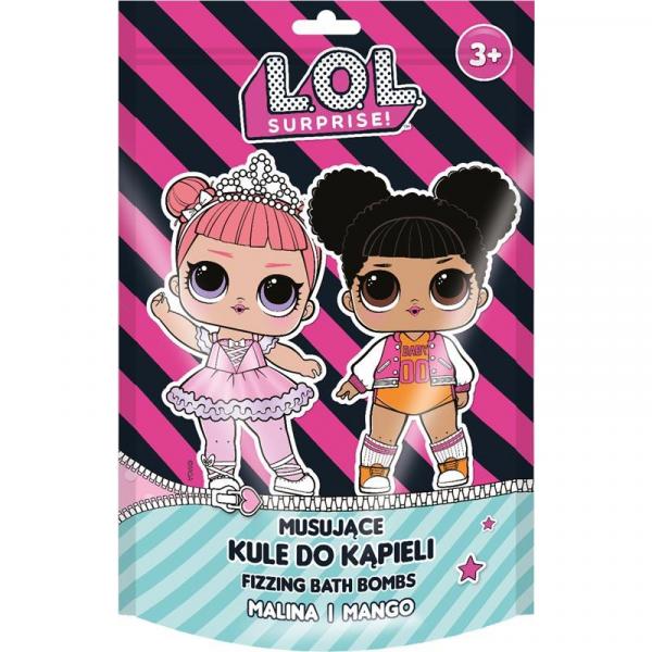 LOL Surprise! kula do kąpieli dla dzieci 100g 2szt. Malina i Mango