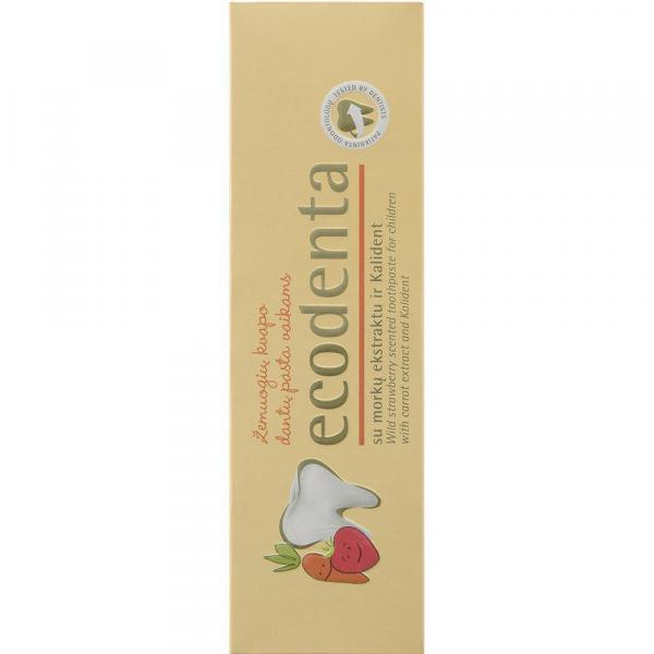Ecodenta pasta do zębów dla dzieci 75ml Poziomkowa