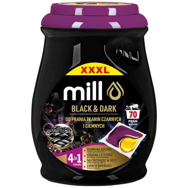 Mill Professional kapsułki piorące 70 sztuk Black