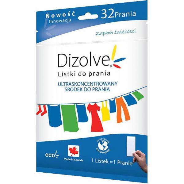 Dizolve listki do prania ubrań 32szt. Zapach Świeżości