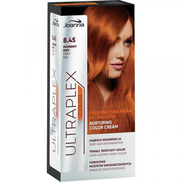 Joanna Ultraplex Color Farba 8,45 Płomienny Rudy
