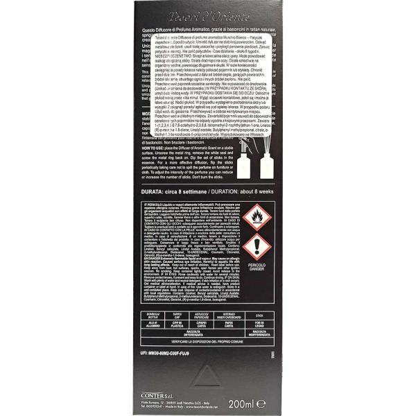 Tesori D’ Oriente patyczki zapachowe 200ml Muschio Bianco