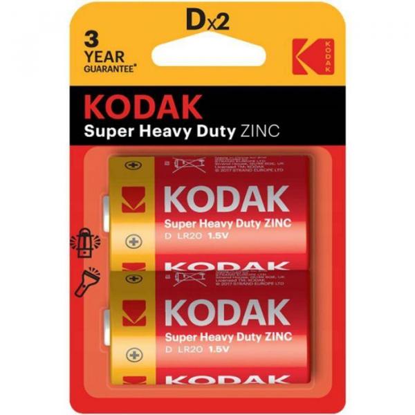 Kodak Super Heavy Duty bateria cynkowo-węglowa D R20P 2szt.
