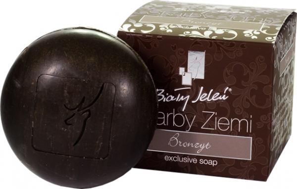 Biały Jeleń Skarby Ziemi Bronzyt mydło 130g ekskluzywne
