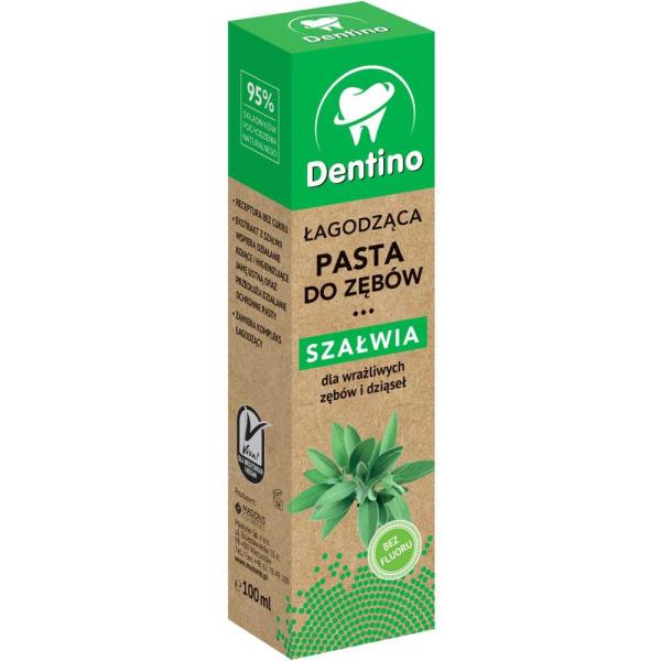 Dentino łagodząca pasta do zębów 100ml Szałwia 