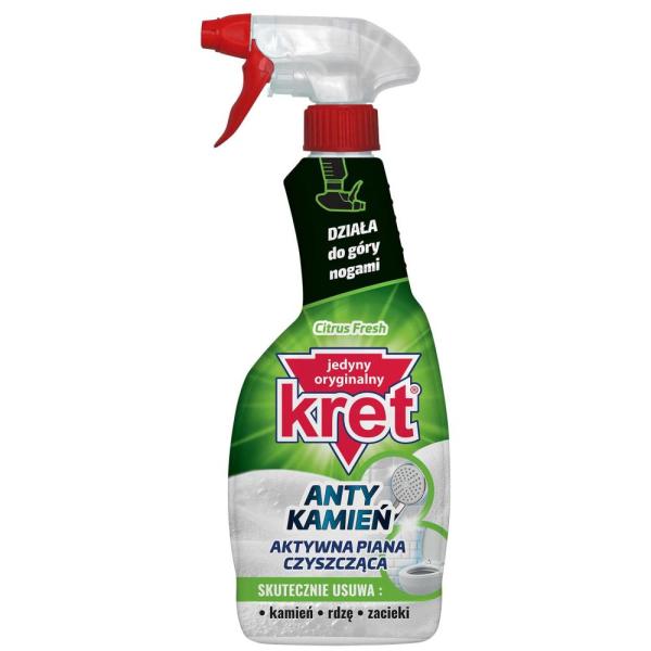 Kret Antykamień Aktywna Piana spray czyszczący 500ml Citrus Fresh 