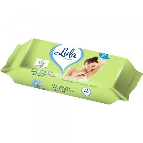 Lula chusteczki antyperspiracyjne dla kobiet 15 sztuk
