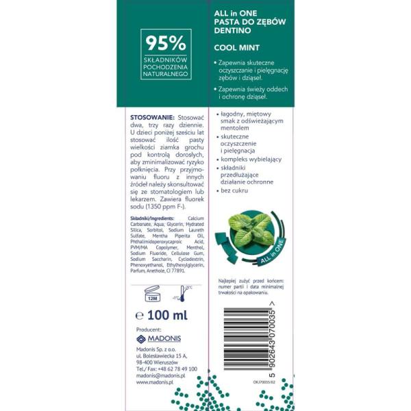 Dentino pasta do zębów 100ml Cool Mint