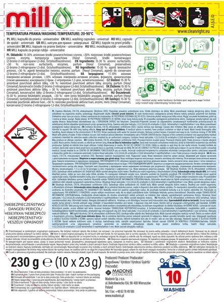 Mill Professional kapsułki piorące 10 sztuk Universal

