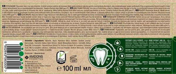 Bio Madent konopna pasta do zębów 100ml