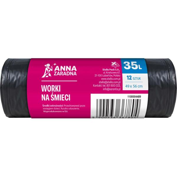 Anna Zaradna worki na śmieci supermocnemocne 35L 12szt.