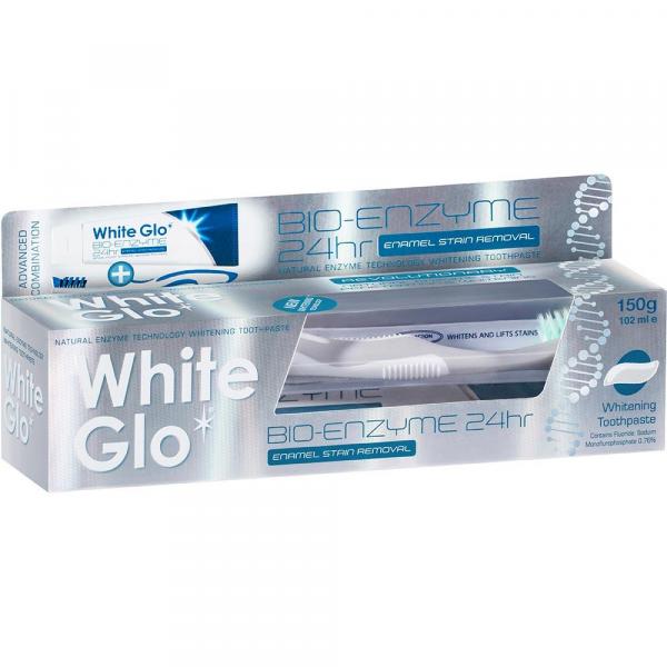White Glo pasta do zębów 150g Bio-Enzyme + szczoteczka
