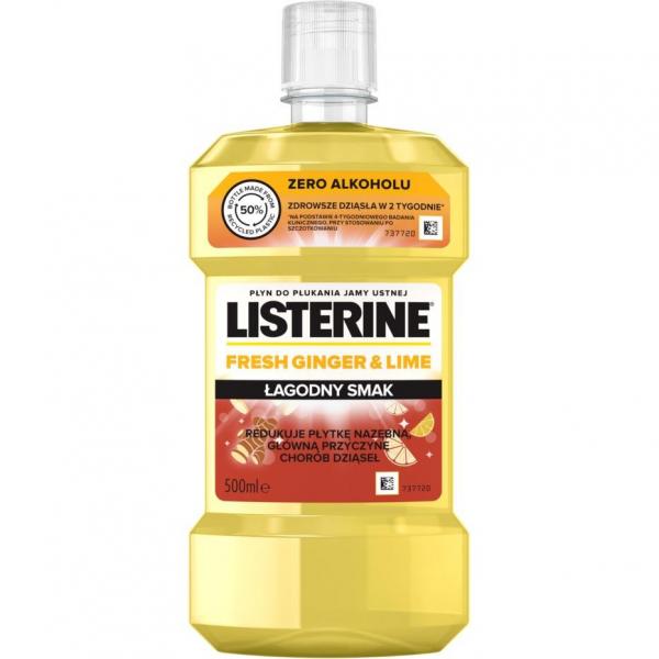 Listerine płyn do płukania jamy ustnej 500ml Ginger & Lime
