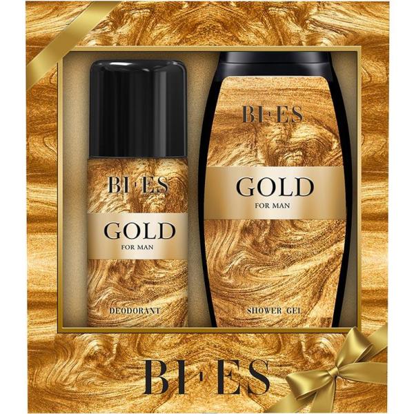 Bi-es zestaw Gold dezodorant + żel & szampon
