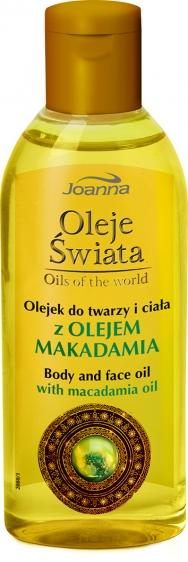 Joanna Oleje Świata olejek do twarzy i ciała z olejem makadamia 100ml