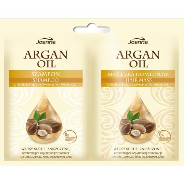 Joanna Argan duosaszetka szampon i maska 2 X 10ml