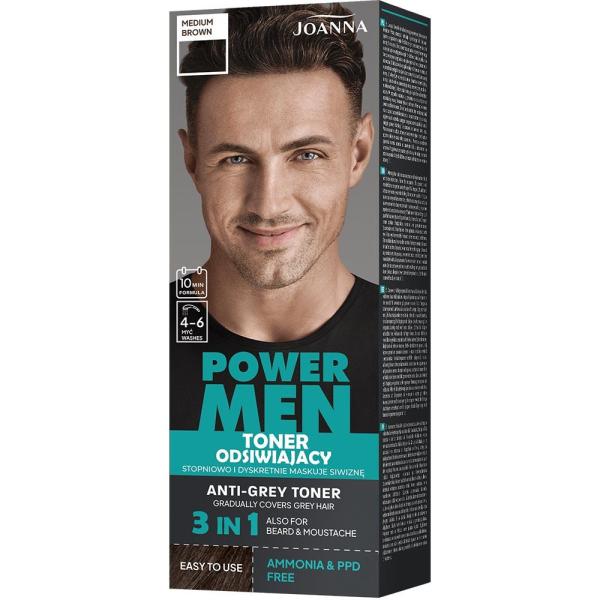 Joanna Power MEN toner odsiwiający 80g 03 Medium Brown