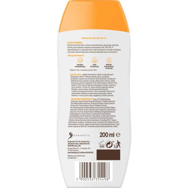 Kolastyna Opalanie Emulsja do opalania SPF30 200ml