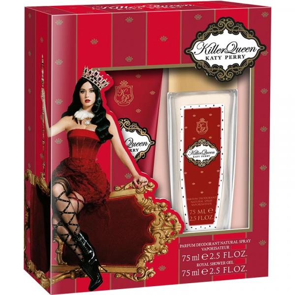 Katy Perry Zestaw Killer Queen dezodorant perfumowany 75ml + żel pod prysznic 75ml