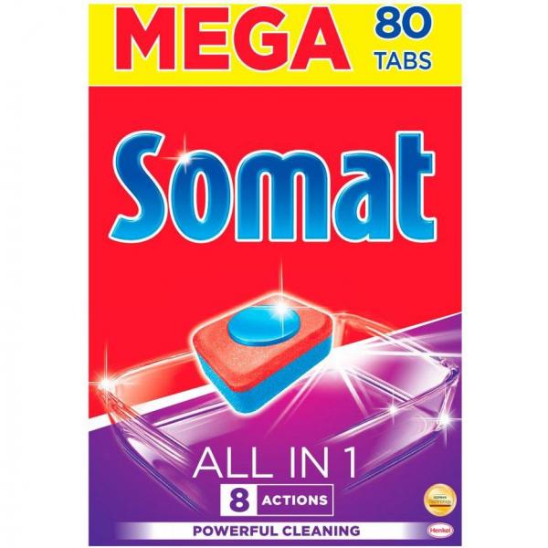 Somat All In One kapsułki do zmywarek 80szt.
