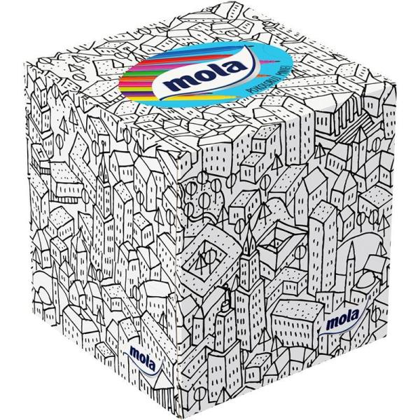 Mola Cubic chusteczki kosmetyczne 3-warstwowe 58 sztuk