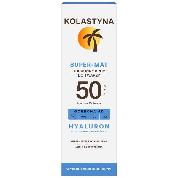 Kolastyna Opalanie krem do twarzy Super-Mat SPF50 50ml