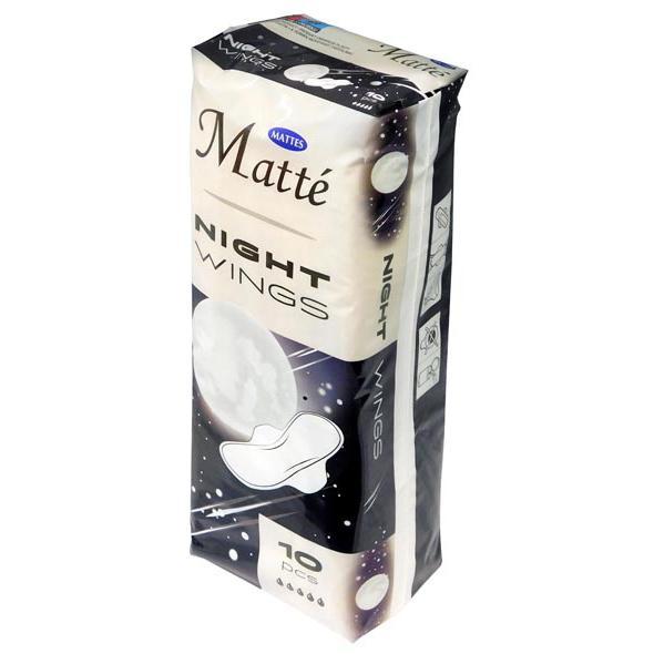 Mattes Matte Night podpaski 10szt. ze skrzydełkami