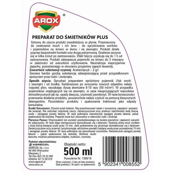 Arox preparat do śmietników 500ml