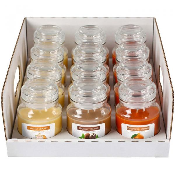 BISPOL świece zapachowe w szkle Delicious mix 12szt