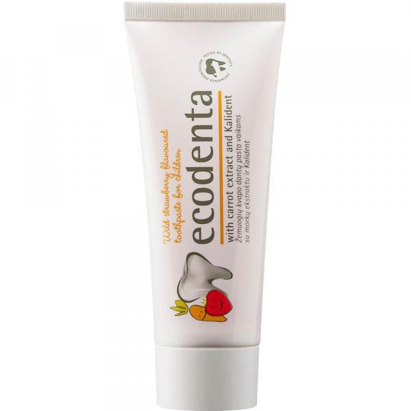 Ecodenta pasta do zębów dla dzieci 75ml Poziomkowa