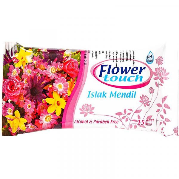 Flower Touch chusteczki nawilżane 15 sztuk