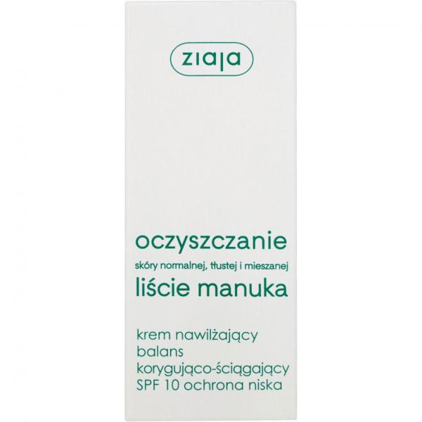 Ziaja Liście Manuka - oczyszczanie krem nawilżający 50ml