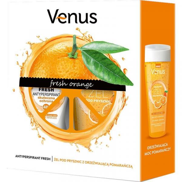 Venus zestaw Fresh antyperspirant roll-on 50ml + żel pod prysznic 200ml