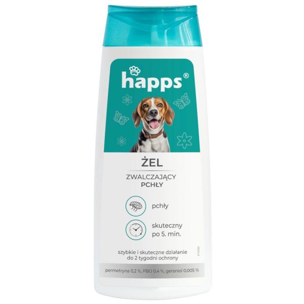 Happs żel zwalczający pchły 150ml