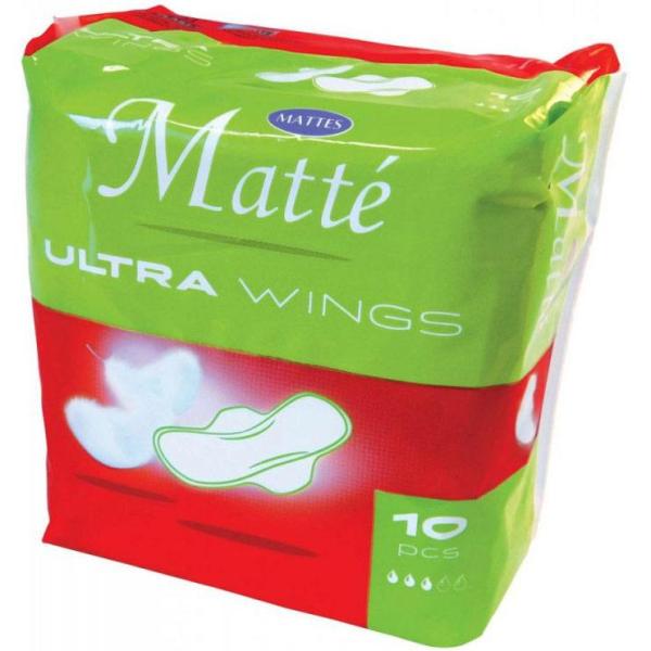 Mattes Matte Ultra podpaski 10szt. ze skrzydełkami