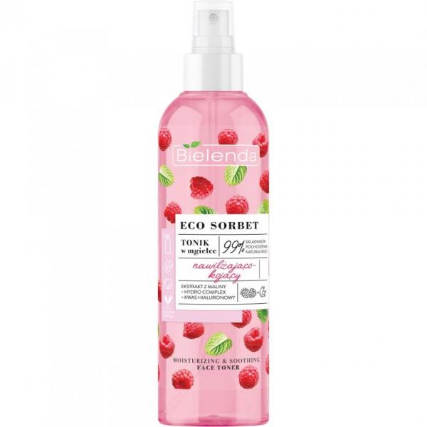 Bielenda Eco Sorbet Malina tonik do twarzy nawilżająco-kojący 200ml