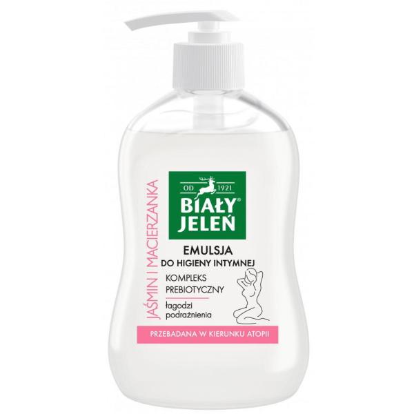 Biały Jeleń emulsja do higieny intymnej Jaśmin i Macierzanka 500ml 