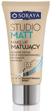 Soraya Studio Matt podkład matujący 02 CIEPŁY BEŻ 30ml