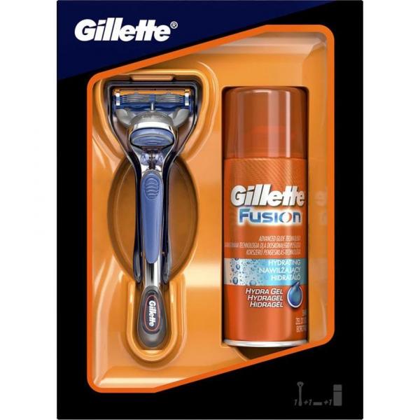 Gillette zestaw Fusion maszynka + żel 75ml do golenia