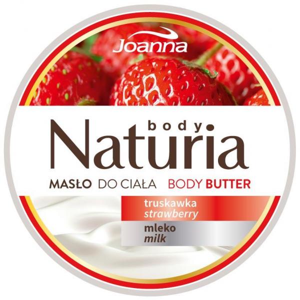 Joanna Naturia masło do ciała 250g truskawka i mleko
