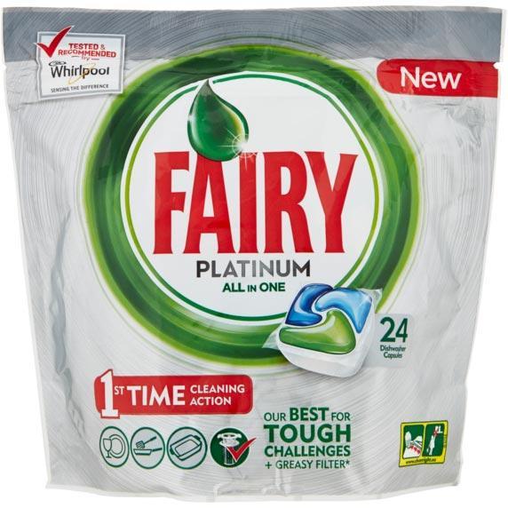 Fairy kapsułki do zmywarek 24szt. Platinum
