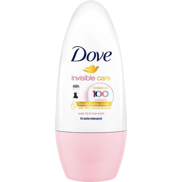 Dove Invisible Care roll-on 50ml Waterlily & Rose Scent
