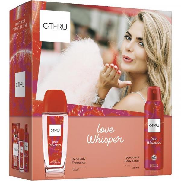 C-THRU zestaw Love Whisper dezodorant perfumowany 75ml + dezodorant 150ml