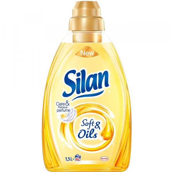 Silan Soft & Oil 1,5L koncentrat do płukania tkanin Żółty